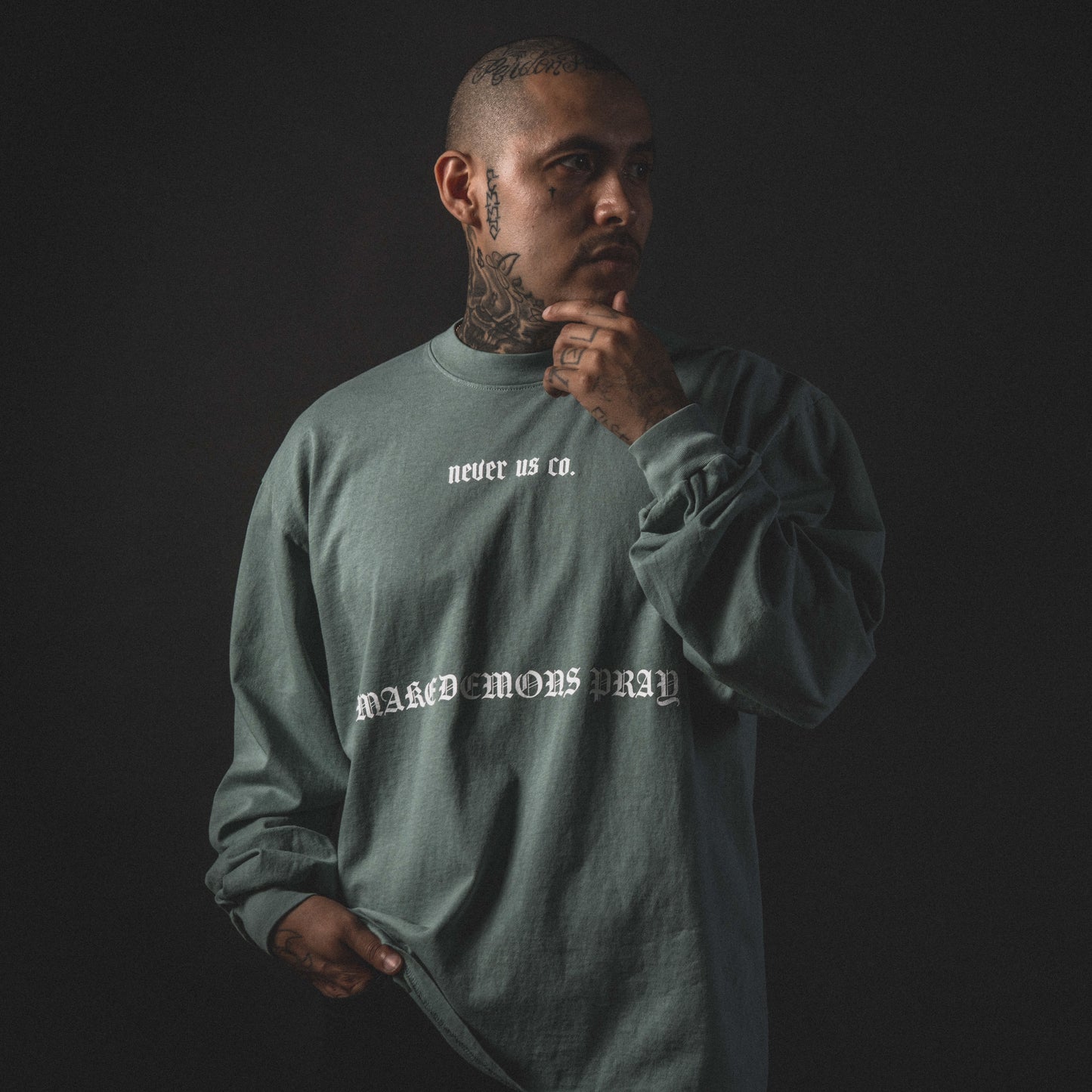 Holy. Long Sleeve Atlantic Green