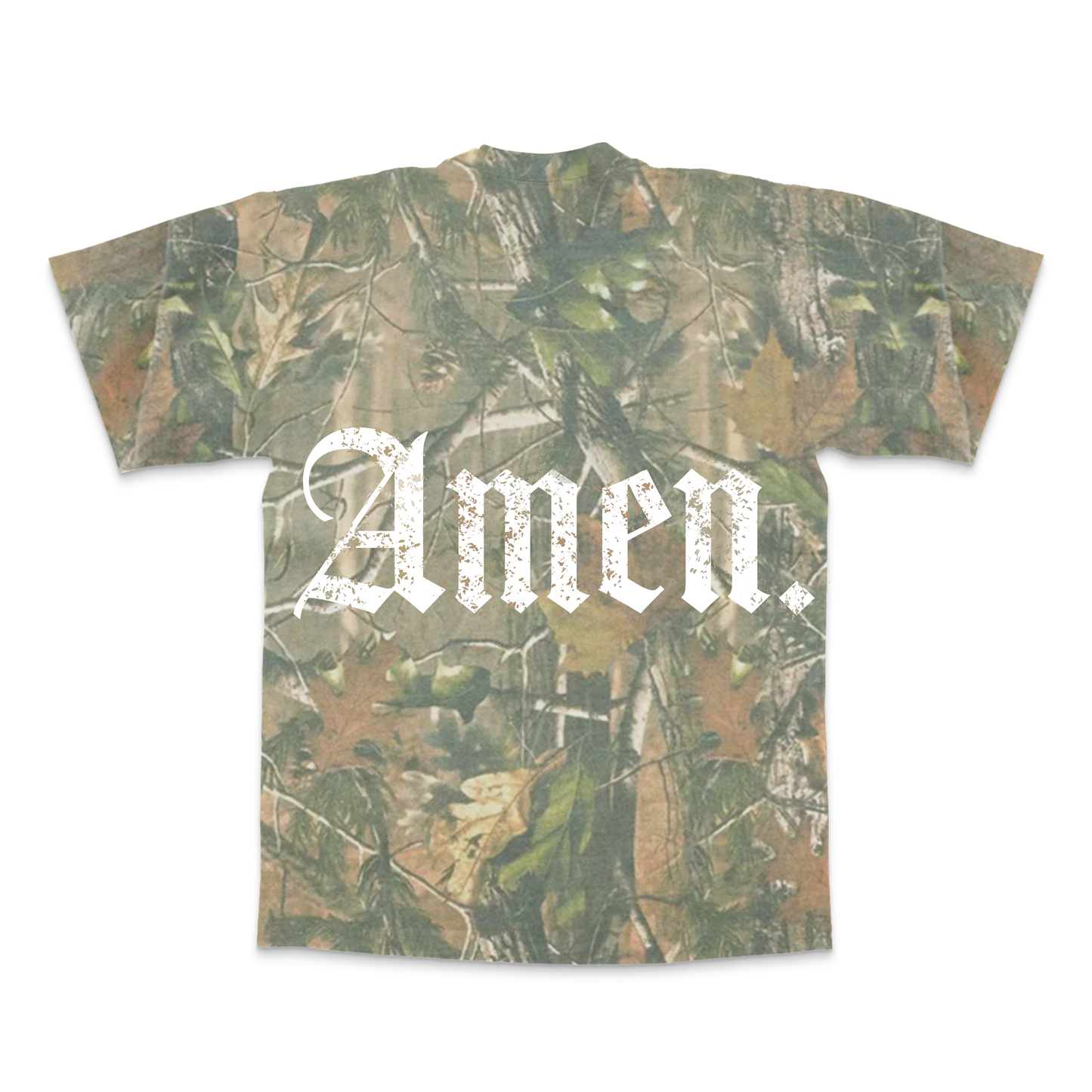 Amen. Camo Oversized Tee